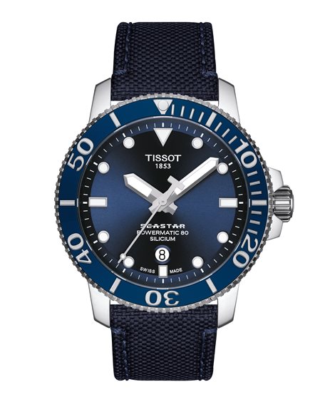 Orologio Tissot Uomo Seastar 1000 Powermatic 80 in Acciaio T1204071704101 - T1204071704101